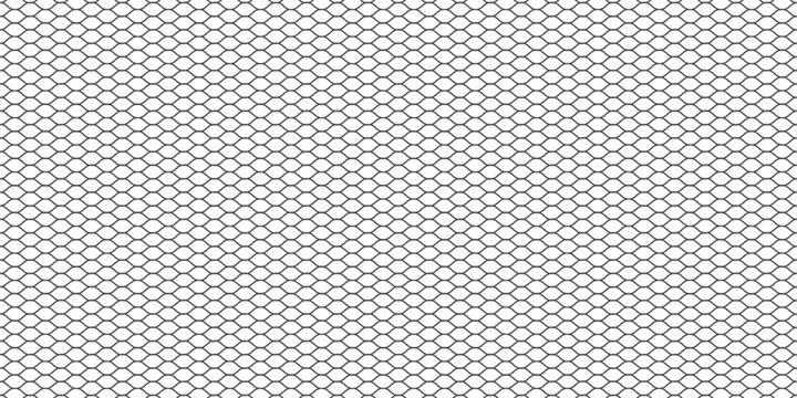 Seamless Hexagonal Mesh Pattern Chicken Wire Texture Background For Industrial And Design Use