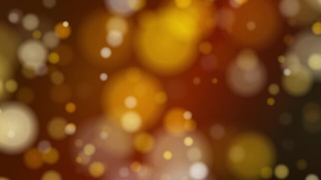 Golden Bokeh Lights Abstract Background Texture