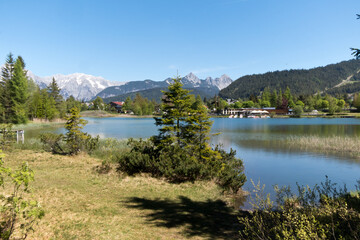 Fototapeta premium Wildsee bei Seefeld in Tirol (Österreich)