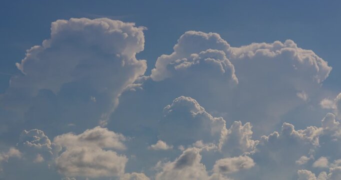DCI4K PRORES422. Timelapse video tele scene clouds texture fast mover