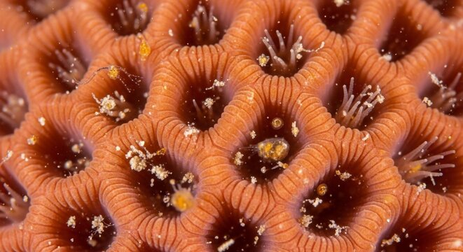 Close up coral reef structure