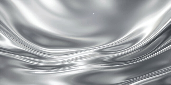 Flowing silver liquid metal wave background with background abstract metallic reflection backdrop material gradient aesthetic creative fluidity decorative polished industrial