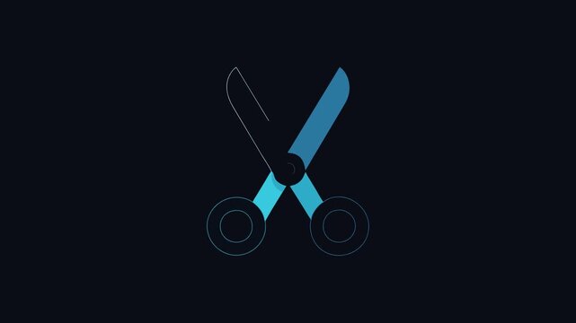  Colorful Scissors Icon for School