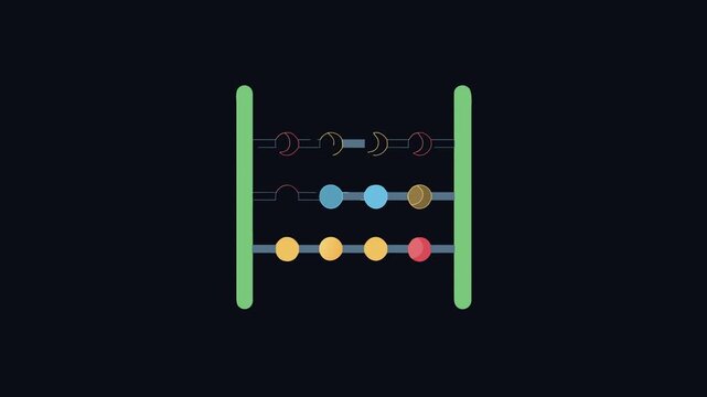 Simple Abacus Icon for School Use