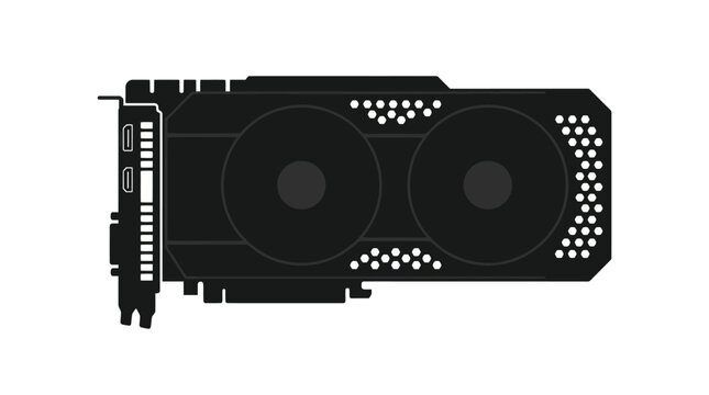 Graphics Card Vector Illustration