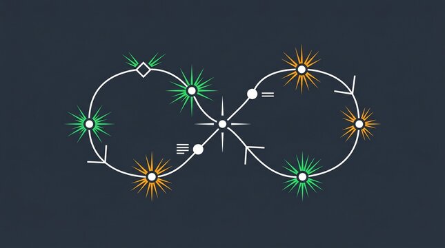 Continuous Development Iterative Workflow Infinity Loop DevOps Vector