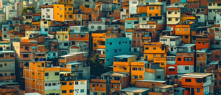 "Urban Harmony: A Scenic View of Clustered City Blocks with Compact, Innovative Building Designs"