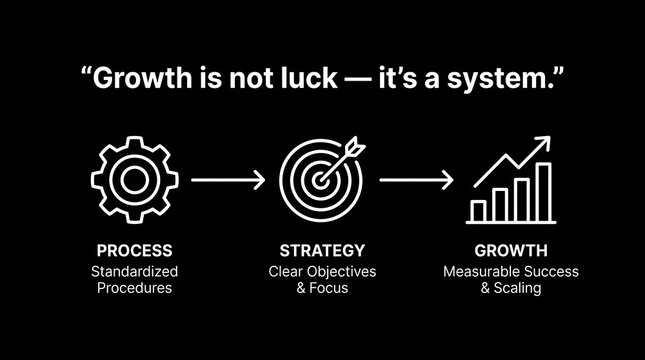 Business growth process strategy and measurable success system