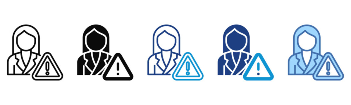 Manager icon set multiple style collection
