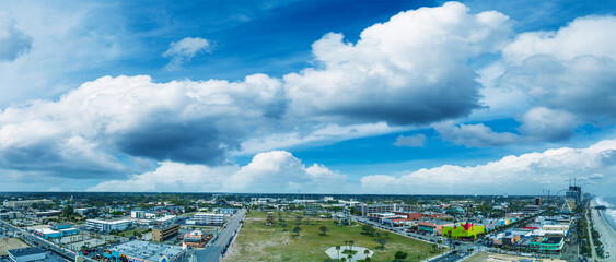 Obraz premium Myrtle Beach skyline aerial view from city park, South Carolina