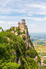 Obraz premium The Guaita, also known as the Rocca in San Marino