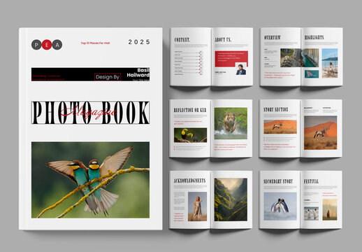 Photobook Magazine Design Layout