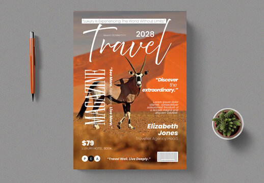 Travel Magazine Cover Design