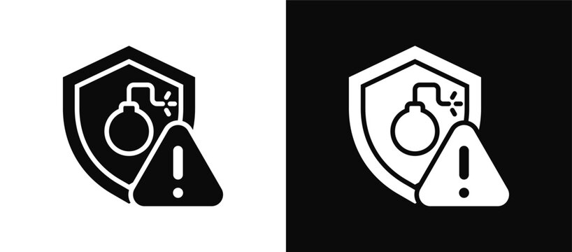 Bomb icon set multiple color collection