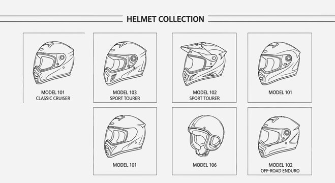 Motorcycle Helmets Collection for Safety and Style