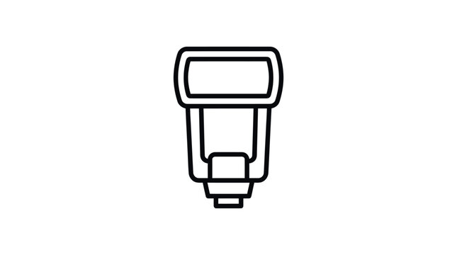 Camera Flash Unit Outline Icon