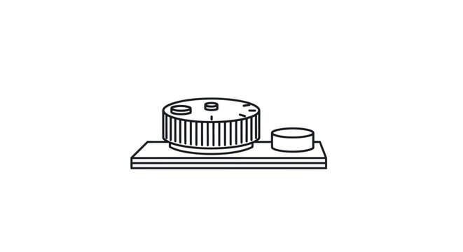 Rotary Dial Control Knob Vector Illustration