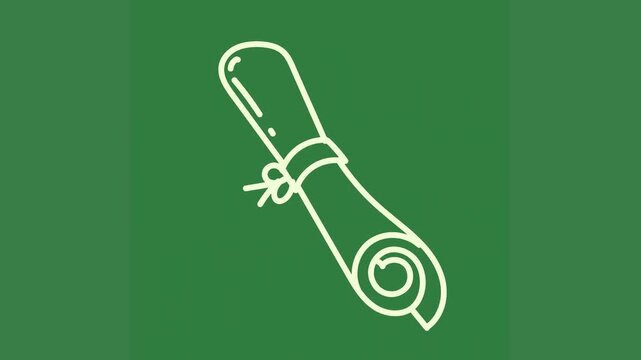 A green background with white outline of pipe and baseball bat green screen animated chromakey background cartoonish gesture creative emotion figure style layers depth composition frame