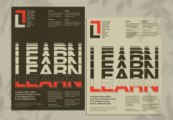 International Style Swiss Poster Layout