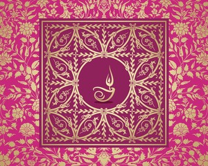 Oil lamp, Diwali greetings , royal Rajasthan, India  © SIRIUS*