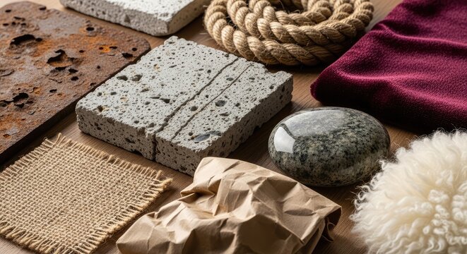 Textures and materials for design.
