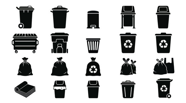 Waste Management Icon Set