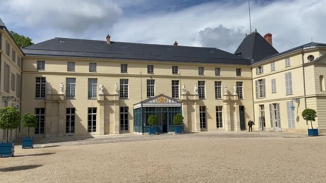 Ch&acirc;teau de Malmaison entry door and facade