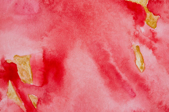 Red texture background with gold fragments