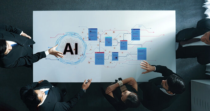 Futuristic software development concept featuring AI pair programmer, automated AI code generation, and real-time AI debugging. Ideal for DevOps and tech AI innovation. Corpus