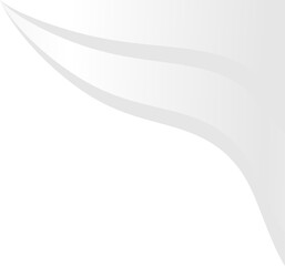 Obraz premium White Minimalist Soft Curved Backdrop Graphic Element