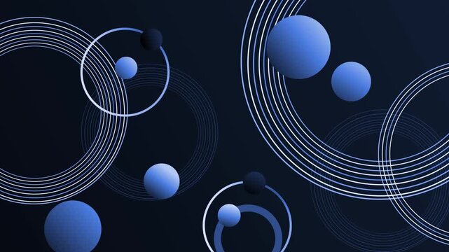 Abstract background with concentric circular lines and gradient animation