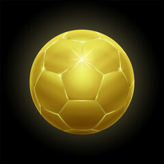 Fototapeta premium illustration of a yellow gold ball
