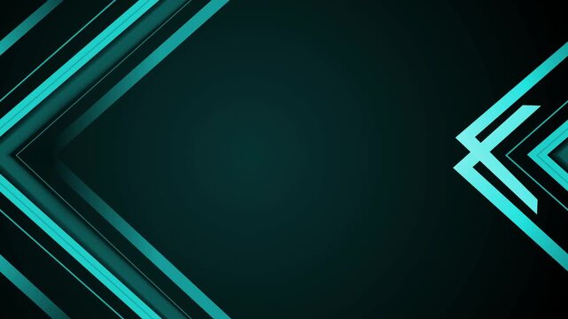 Abstract geometric background chevrons on the right modern tech style animation