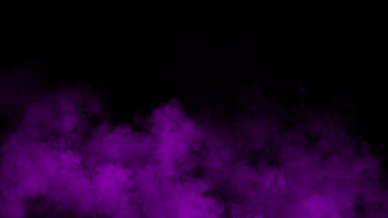 Obraz premium Fog and mist effect on black background. Smoke texture overlays. Design element.