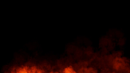 Naklejka premium Fog and mist effect on black background. Smoke texture overlays. Design element.