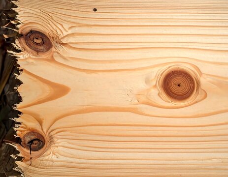 Close-up of Wood Texture with Knots.