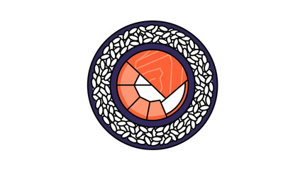 Sushi Roll Vector Illustration © wdflm