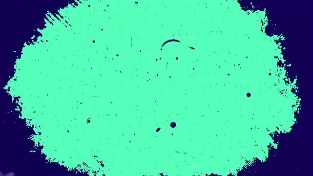 Abstract background with a mint green splotch and jagged edges, suitable for gritty texture design projects and paint themes.