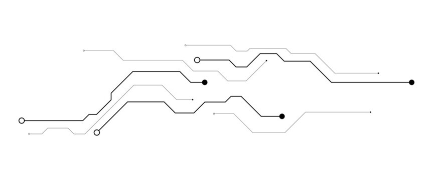 Vector futuristic internet network high tech circuit board diagram concept