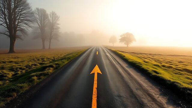 A conceptual crossroads splitting in two directions, symbolic path choice.