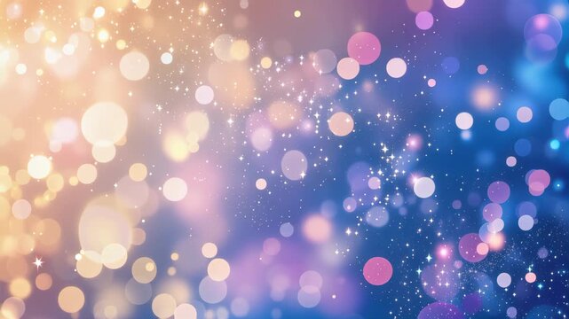 Colorful abstract bokeh background with sparkling lights
