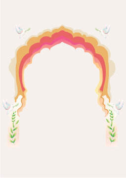 background cover poster islamic, yasin ornament