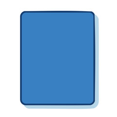 Fototapeta premium Simple blue text bubble represents communication and speech