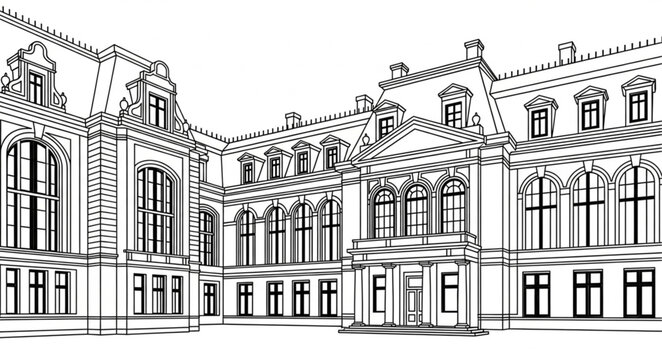 vector illustration of a building