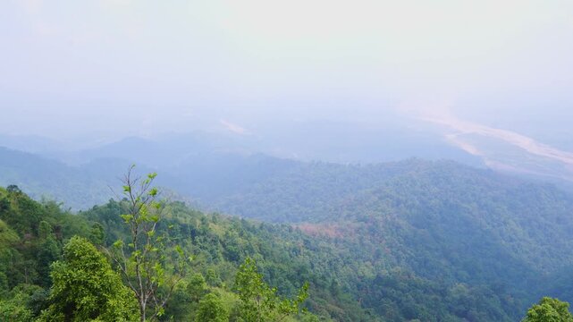Himalayan Foothill Valleys Connecting Darjeeling Hills with Siliguri Plains, India.