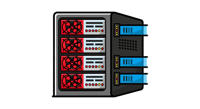 Computer Server Hardware Technology Equipment.