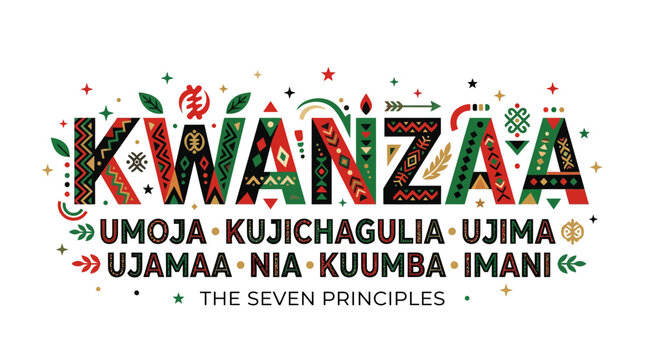 Kwanzaa Celebration: Seven Principles, African Culture, Festive Design