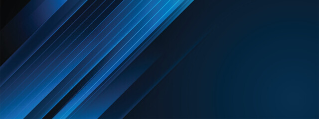 Obraz premium Premium Cyberpunk Style Wallpaper with Glowing Blue Lines and Luxury Gold Strip Pattern Aesthetic.