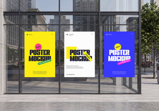 Outdoor Street Poster Mockup