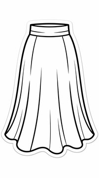 Women's Fashion Clothing Skirt Illustration